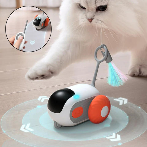 Remote Control Interactive Cat Car Toy - USB Rechargeable Smart Chasing Toy