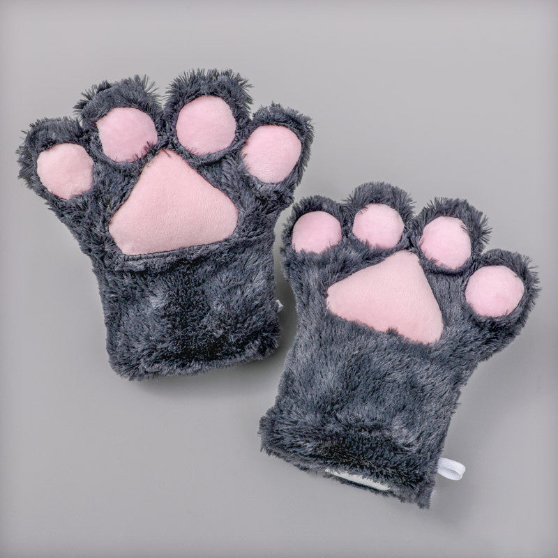 Japanese Cute Adorable Plush Cosplay Performance Props Net Red Cat Paw Gloves