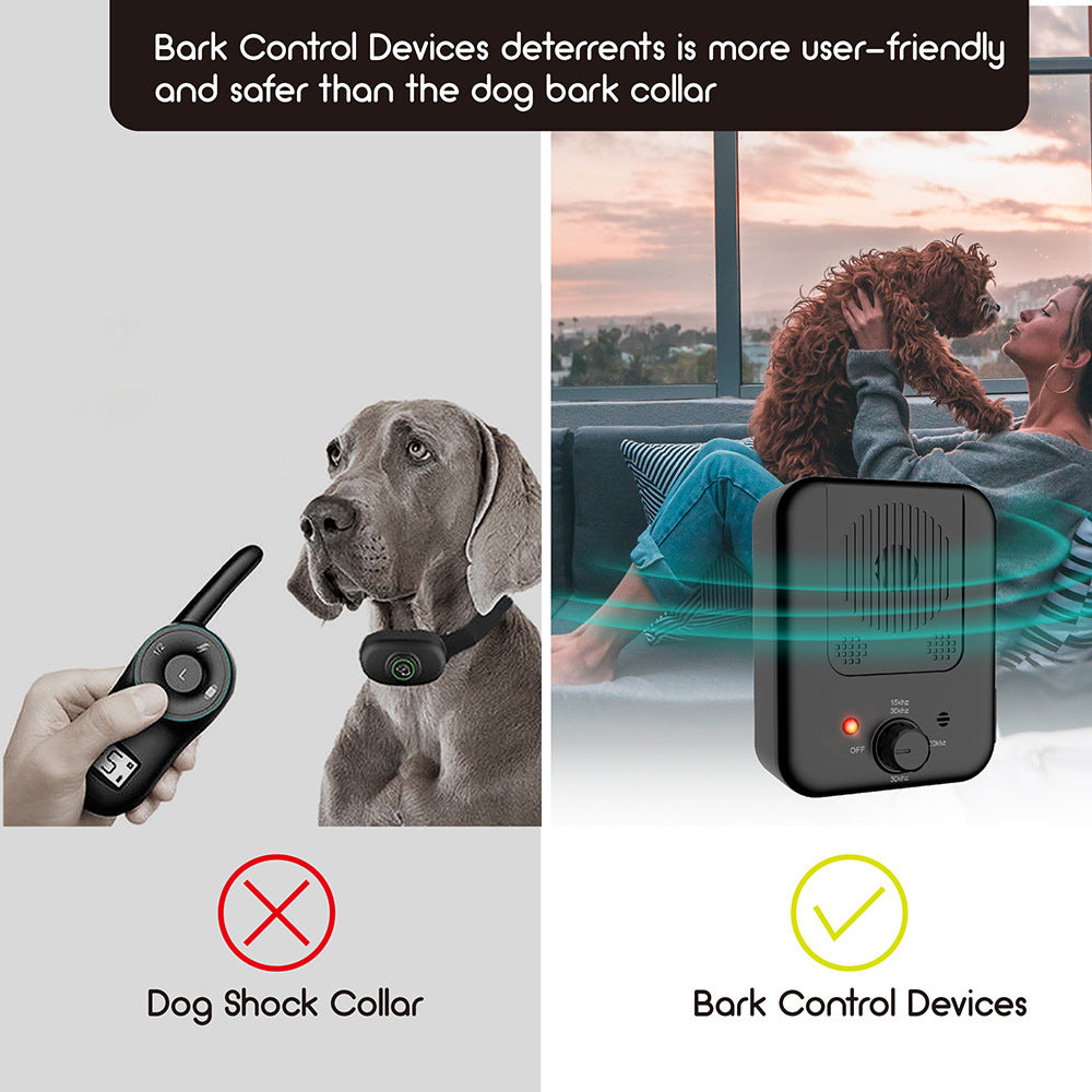 Pets Dog Anti Barking Device, Ultrasonic Anti Barking Collars Repeller Outdoor