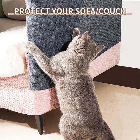 Self-Adhesive Cat Scratch Board - Sofa & Wall Protector, Trimmable DIY Pad