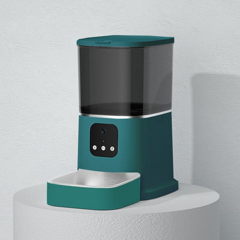 Smart Pet Feeder with Voice Recorder & WiFi - Automatic Cat & Dog Food Dispenser