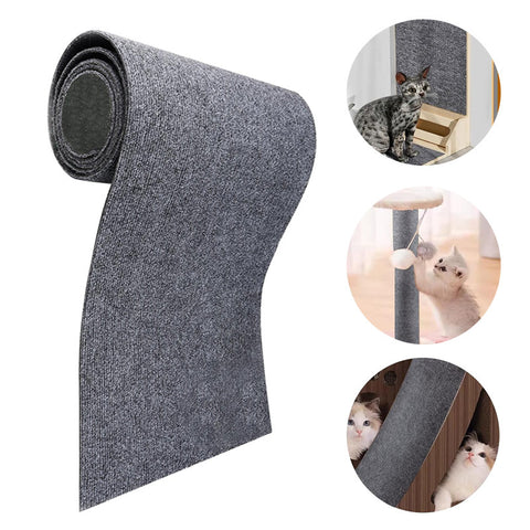 Self-Adhesive Cat Scratch Board - Sofa & Wall Protector, Trimmable DIY Pad