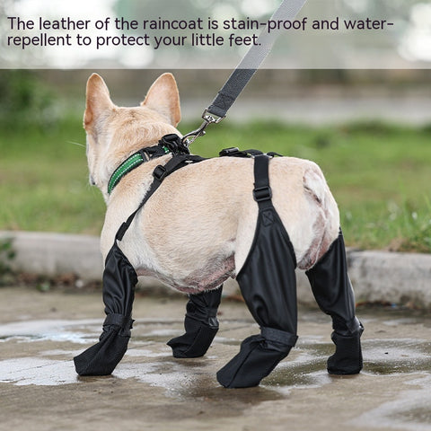 Adjustable Waterproof Dog Boots - Breathable Outdoor Shoes for Paws Protection