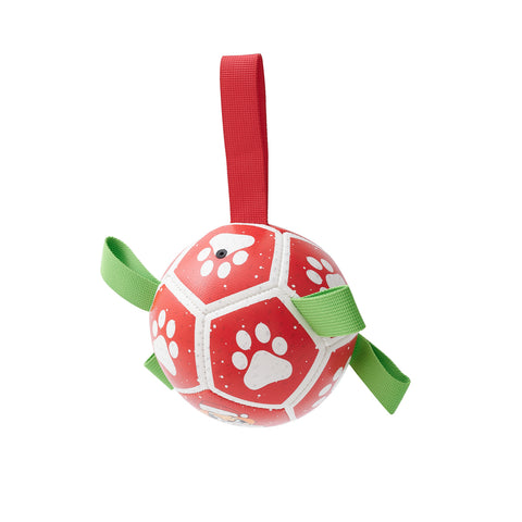 Interactive Dog Soccer Ball Toy - Tug of War & Water Play for Pets