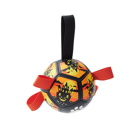 Interactive Dog Soccer Ball Toy - Tug of War & Water Play for Pets