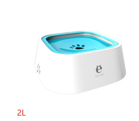 1.5L Anti-Overflow Cat & Dog Water Bowl - Floating Slow Feeder Dispenser