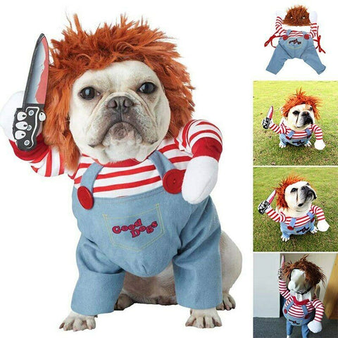 Adjustable Halloween Pet Costume - Funny Dog Cosplay for Scary Parties