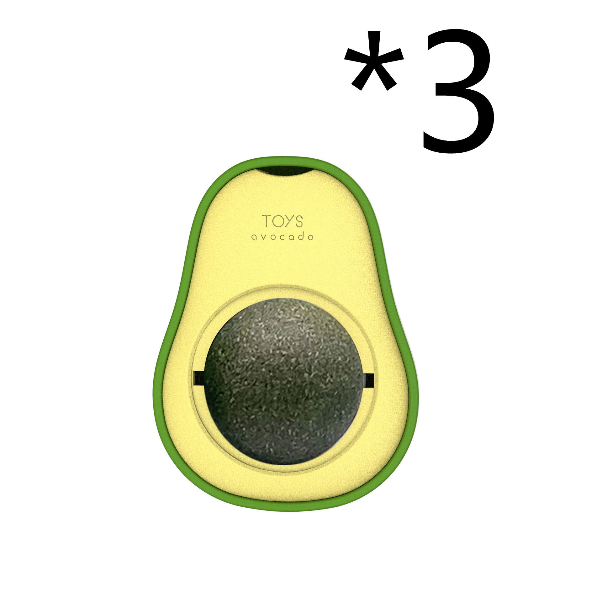 Avocado Catnip Toy - 360° Rotating Multifunctional Self-Healing Pet Play