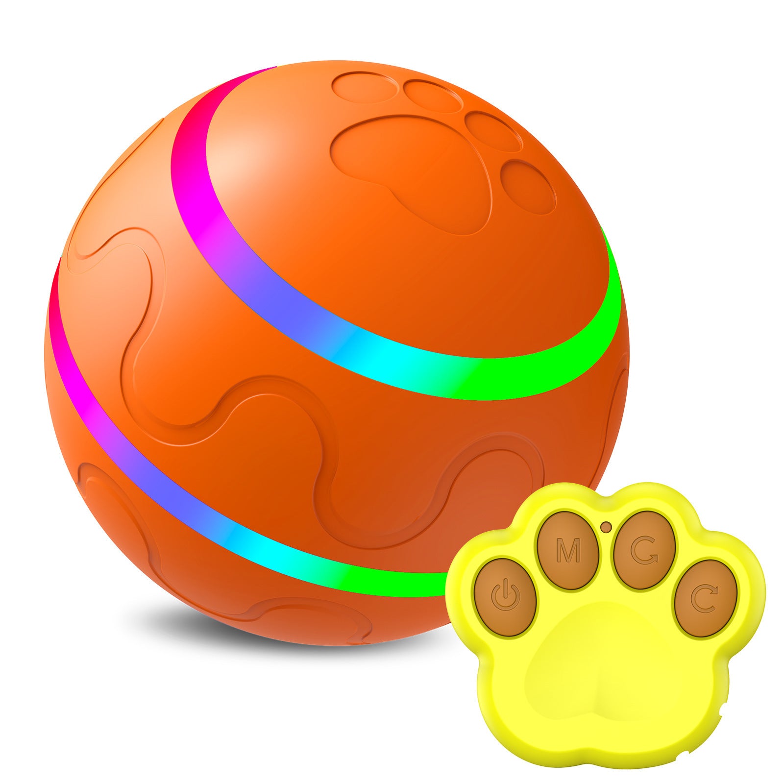 Intelligent Self-Rotating Cat Ball Toy - USB Rechargeable Interactive Fun