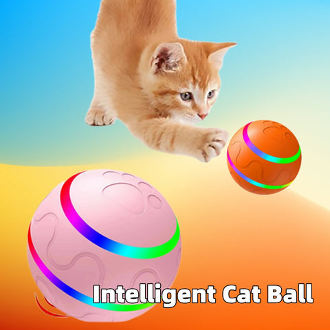 Intelligent Self-Rotating Cat Ball Toy - USB Rechargeable Interactive Fun